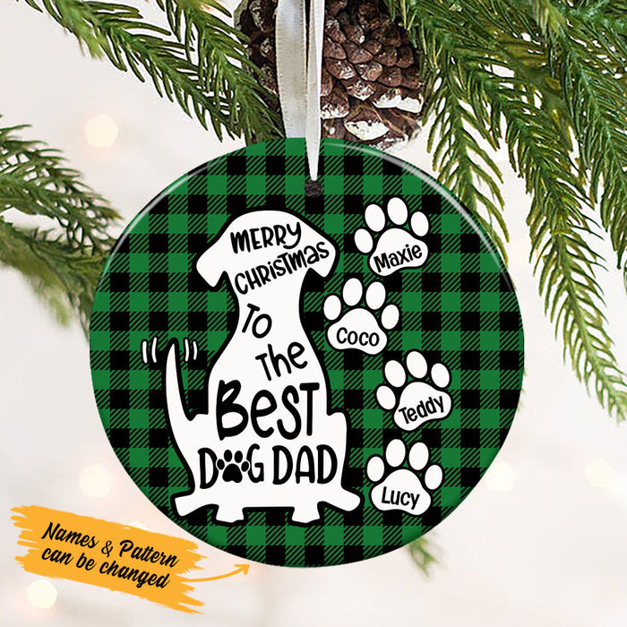 Personalized Best Dog Dad  Ornament OB162 85O53 1