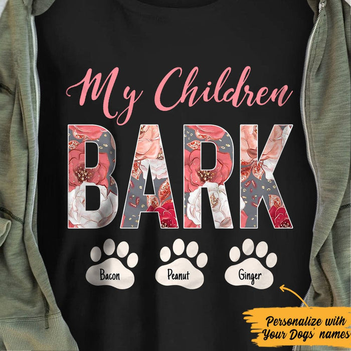 Personalized Dog Mom T Shirt JN121 73O57 1