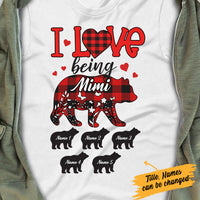 Personalized I Love Being Grandma Bear T Shirt JR272 30O34 thumb 1