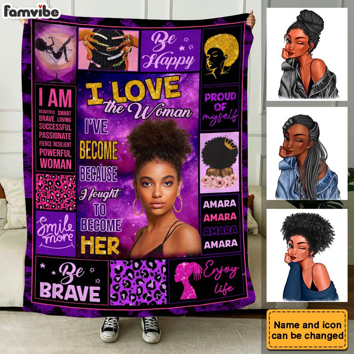 Personalized Gift For Daughter Purple Theme Upload Photo Blanket 31475 1