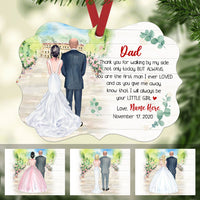 Personalized Parents Of The Bride Wedding  MDF Benelux Ornament NB91 65O58 thumb 1