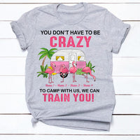 Personalized Camping Friends Flamingo T Shirt JN141 26O34 thumb 1