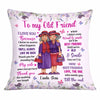 Personalized Old Friends Thank You Purple Floral Pillow OB262 58O34 1
