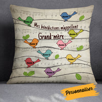 Personalized My Blessings Call Me Mom Grandma French Maman Grand-mère Pillow AP129 95O34 (Insert Included) thumb 1