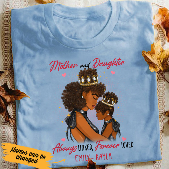 Personalized BWA Mom And Daughter Queen T Shirt AG62 29O53 1