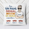 Personalized Dad Grandpa Spanish Genial Papá Abuelo Pillow AP281 95O34 (Insert Included) 1