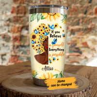 Personalized BWA Believe in Yourself Steel Tumbler JL104 95O47 thumb 1