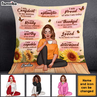 Personalized Daughter Granddaughter Daily Positive Affirmations Motivational Pillow 22704 thumb 1