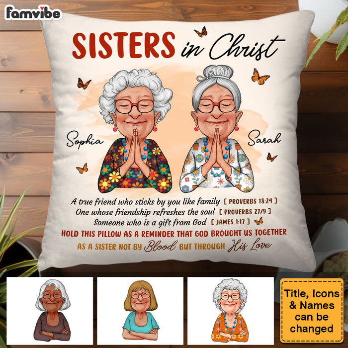 Personalized Gift For Friend Sister In Christ Pillow 31394 1