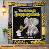 Personalized Elephant Mom Grandma German Mama Oma Blanket AP1422 95O47 1