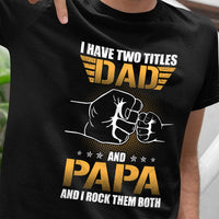 Dad And Papa Title T Shirt  DB211 81O36 thumb 1