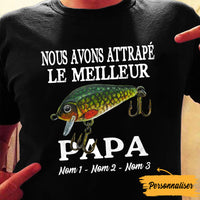 Personalized Dad Grandpa Fishing French Grand-père T Shirt MR313 95O36 thumb 1
