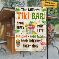 Personalized Come Classy Backyard Tiki Bar Gardening Flag AG81 29O53 thumb 1