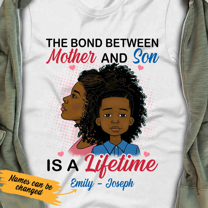 Personalized Son Forever Love BWA Mom T Shirt AG102 29O53 1