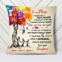 Personalized Mom Grandma Tree Hug Pillow MR31 30O34 thumb 1