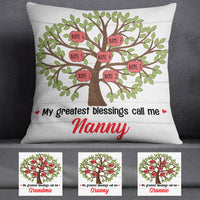Personalized My Blessings Call Me Grandma  Pillow OB52 85O36 (Insert Included) thumb 1