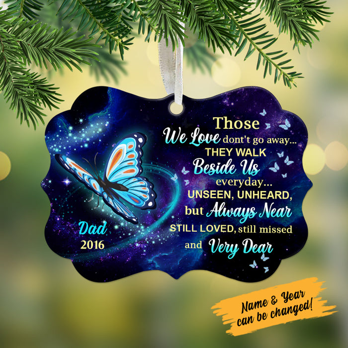 Personalized Memorial Mom Dad Butterfly MDF Benelux Ornament NB121 29O58 1