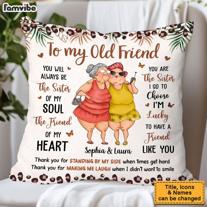 Personalized Gift For Friends The Sister of My Soul Pillow 31427 1