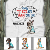 Personalized Dog Dad Happy Father's Day T Shirt AP203 87O36 thumb 1