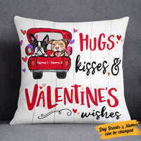 Personalized Dog Valentine Wishes Pillow DB101 67O53 (Insert Included) thumb 1