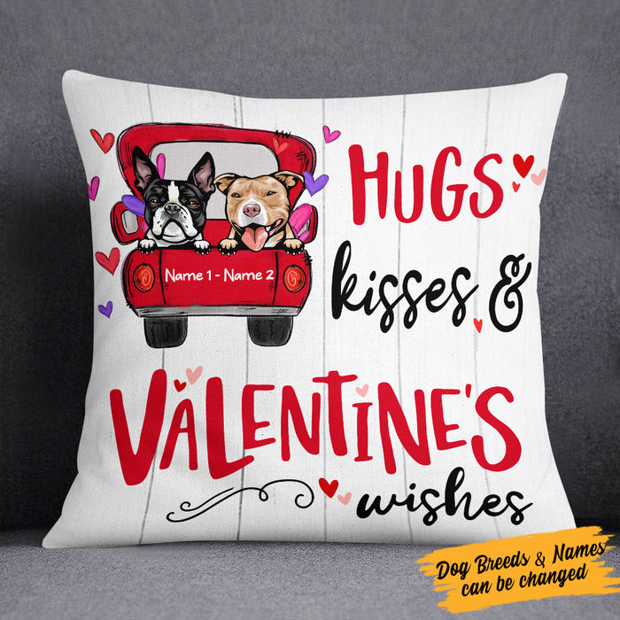 Personalized Dog Valentine Wishes Pillow DB101 67O53 (Insert Included) 1