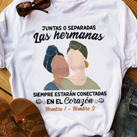 Personalized Side By Side Friends Amigas Spanish T Shirt AP143 30O58 thumb 1