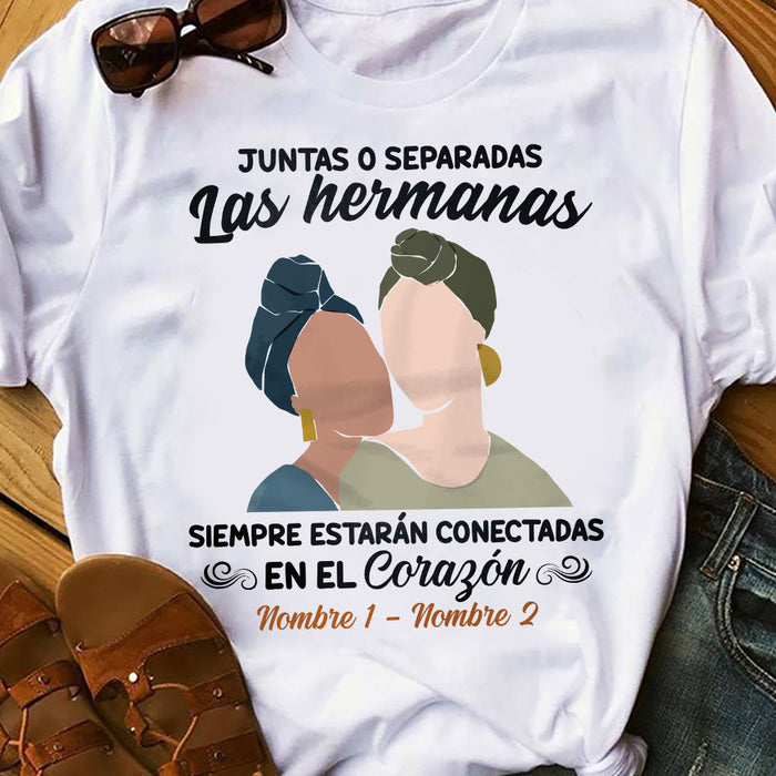 Personalized Side By Side Friends Amigas Spanish T Shirt AP143 30O58 1