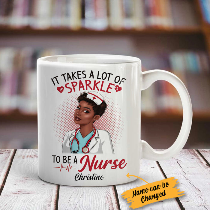 Personalized BWA Nurse Takes Lots Of Sparkle Mug AG271 67O34 1
