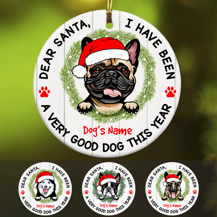 Personalized Dear Santa Dog Christmas  Ornament SB292 29O47 1