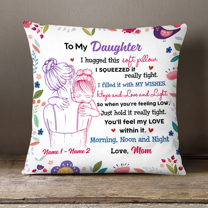 Personalized Mom Grandma To Daughter Hug Pillow MR51 81O58 (Insert Included) 1
