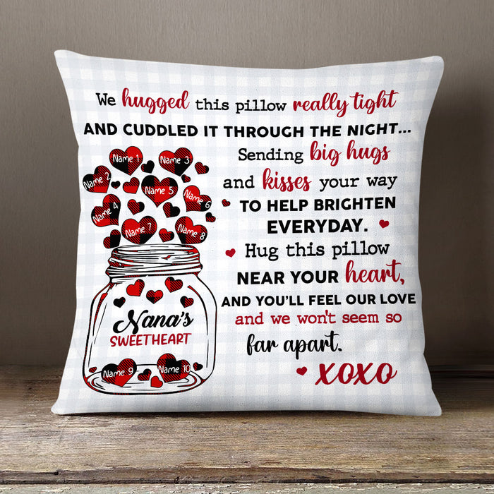 Personalized Grandma Sweet Heart Pillow AP61 73O58 (Insert Included) 1