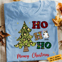 Personalized Ho Ho Ho Cat Christmas  T Shirt OB311 65O57 thumb 1