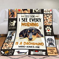 Dachshund Dog Blanket NOV0102 85O34 thumb 1