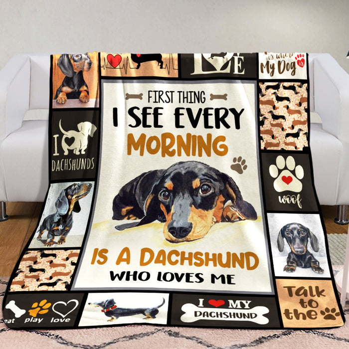 Dachshund Dog Blanket NOV0102 85O34 1