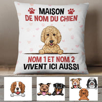 Personalized Dog House French Chien Chienne Pillow AP1423 95O60 (Insert Included) thumb 1