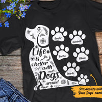 Personalized Dog Mom T Shirt JN152 73O57 thumb 1