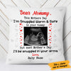 Personalized Baby Snuggled Up In Love Of Mom Pillow MR51 65O53 (Insert Included) 1