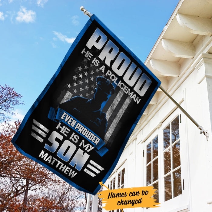 Personalized Proud Police Son House Flag JL93 67O34 1