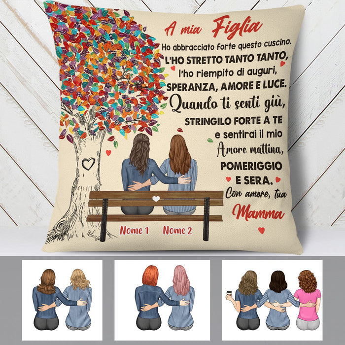 Personalized Mom Grandma Mamma Nonna Italian Tree Pillow AP81 67O60 (Insert Included) 1