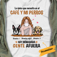Personalized Dog Mom Coffee Spanish Perra Perro Café T Shirt AP74 81O34 thumb 1