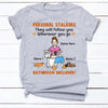 Personalized Dog Mom Bathroom Follow T Shirt AP152 81O34 1
