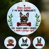 Personalized Not Naughty Dog Christmas  Ornament OB172 85O58 1