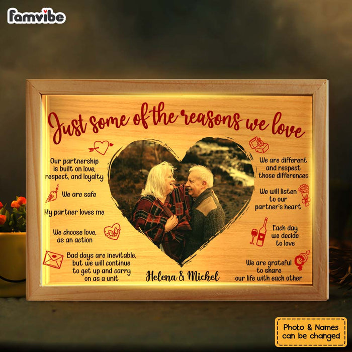 Personalized Couple Gift  Love Inspirational Affirmation Picture Frame Light Box 31370 1