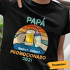 Personalized Dad Grandpa Promoted Spanish Papá Abuelo T Shirt AP165 95O60 1