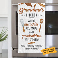 Personalized Grandma Kitchen Where Memories Are Made Towel DB101 87O58 thumb 1