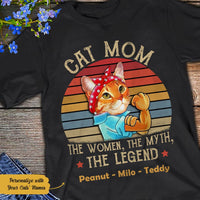 Personalized Cat Mom T Shirt JN133 67O58 thumb 1
