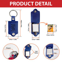 Personalized Gift For Dog Lovers You Left Paw Prints On My Heart Leather Photo Keychain 31530 thumb 1