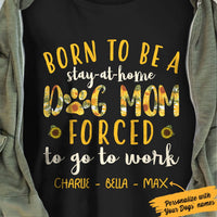 Personalized Sunflower Dog Mom  T Shirt JN121 67O36 thumb 1