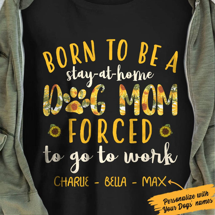 Personalized Sunflower Dog Mom  T Shirt JN121 67O36 1