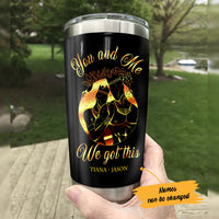 Personalized BWA Couple You And Me Got This Steel Tumbler AG103 30O65 thumb 1